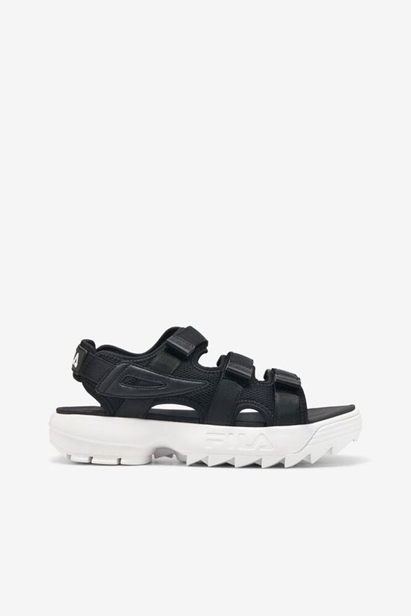 Fila Disruptor Women's Sandals - Black/Black/White,NZ 703-42803